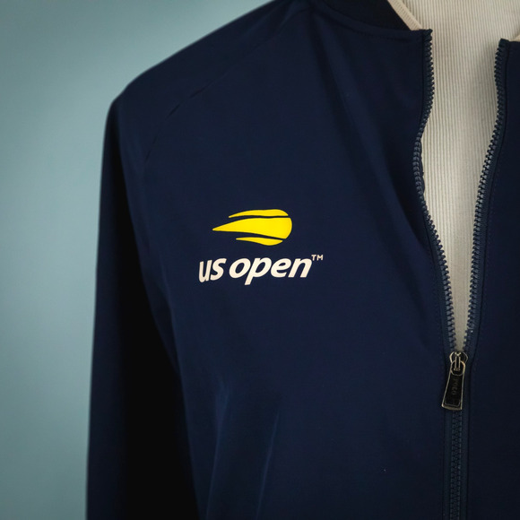 Polo Ralph Lauren Size Medium M Blue Performance US Open Full Zip Jacket - Picture 2 of 10